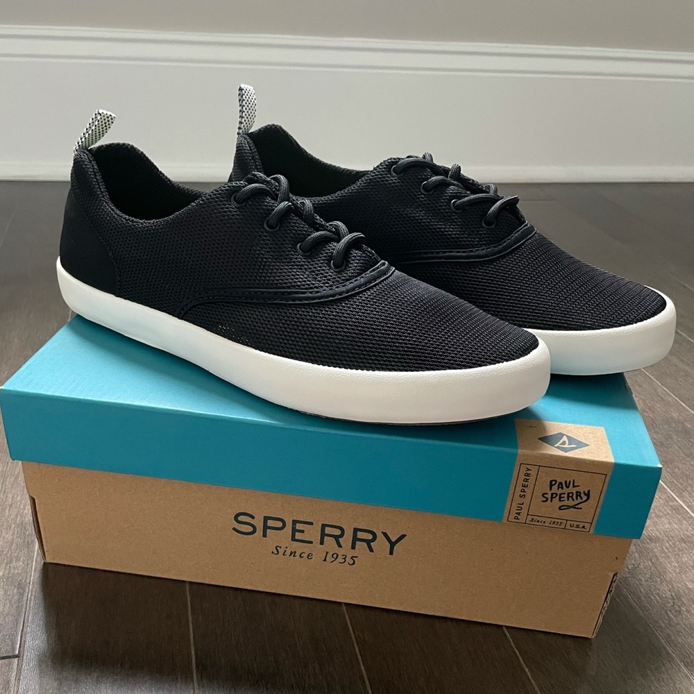 Sperry Men’s Flex Deck CVO Mesh Black Sneakers